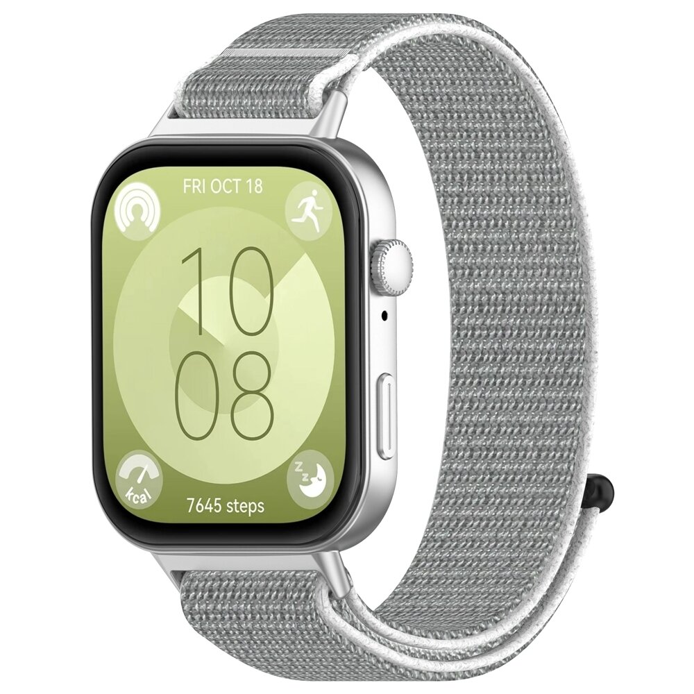 Sport loop nylon bandje - Lichtgrijs - Huawei Watch Fit 5 / 4 / 3