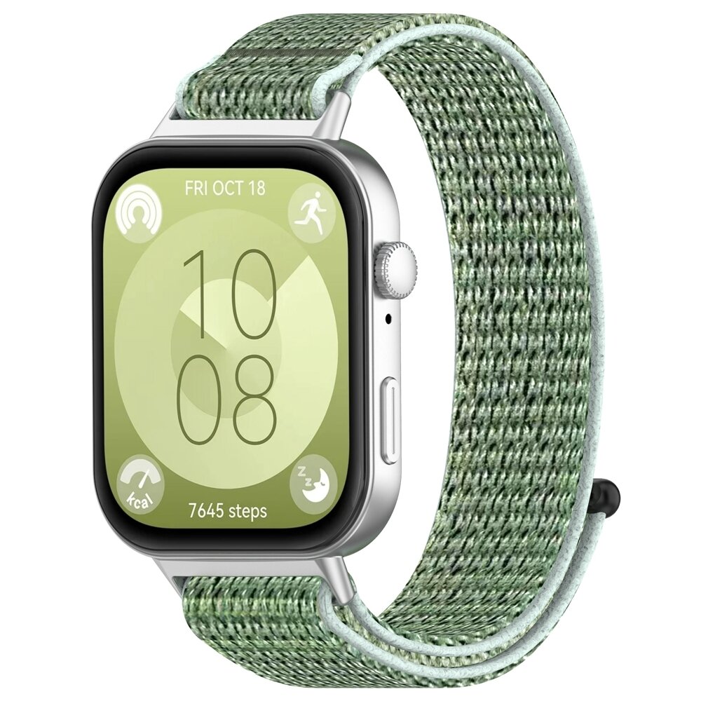 Sport loop nylon bandje - Groen - Huawei Watch Fit 3 / Fit 4
