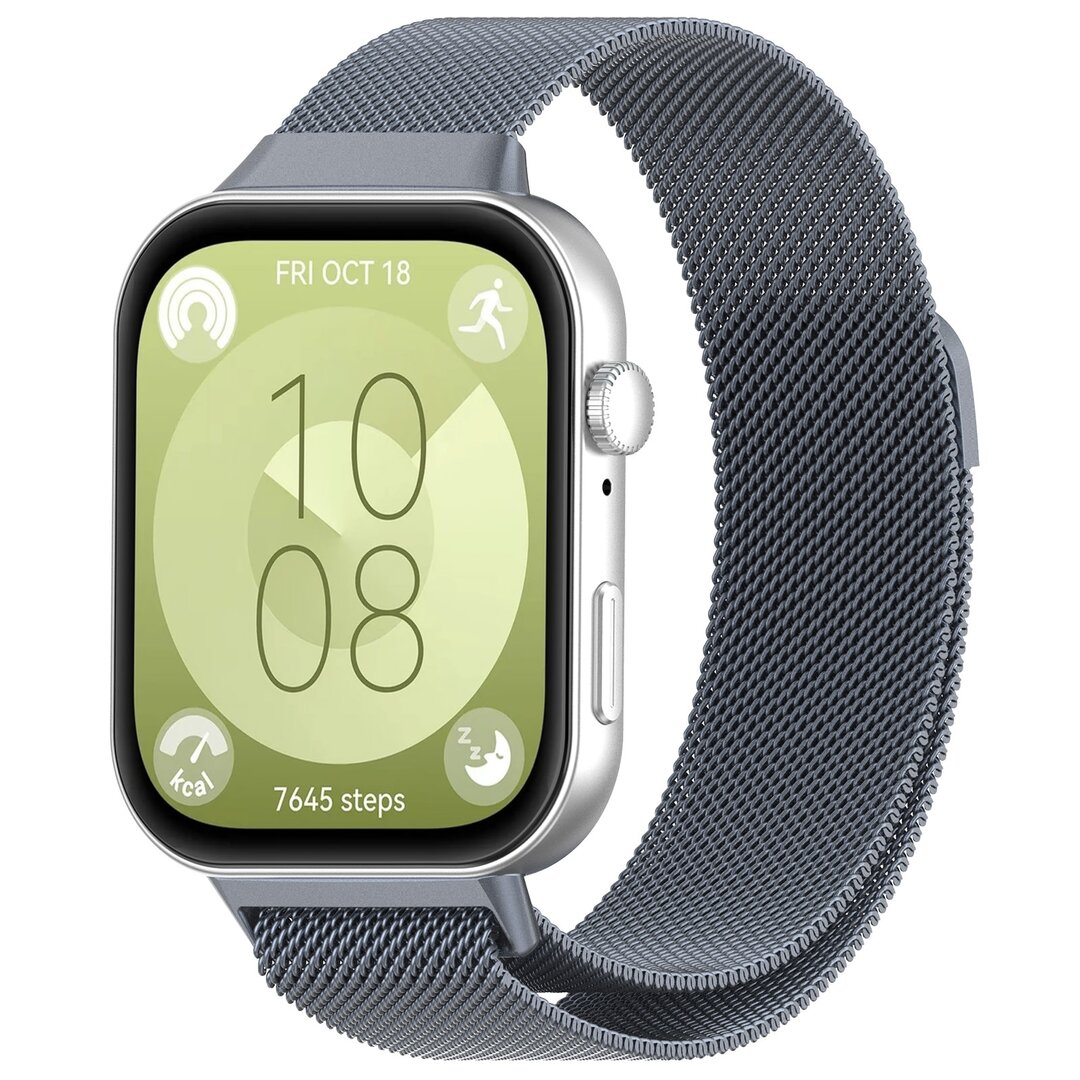 Milanese bandje - Grijs - Huawei Watch Fit 3 / Fit 4