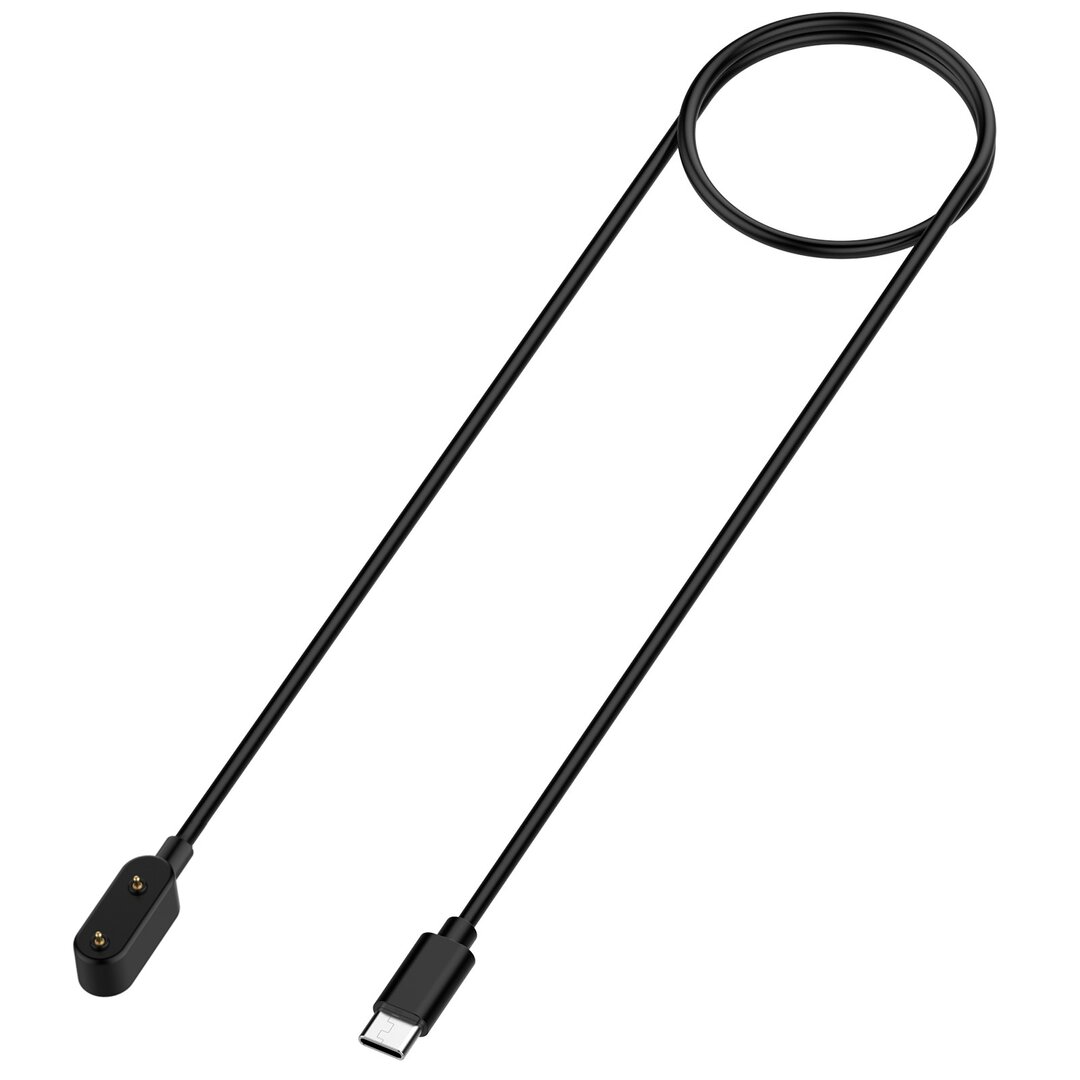 Oplader / Oplaadkabel - Geschikt voor Huawei Watch Fit 4 / 3 / 2 / 1 / Fit New / Fit Mini - Huawei Honor Band - Huawei Band 9 / 8 / 7 / 6 - USB-C aansluiting - 1 meter - Zwart