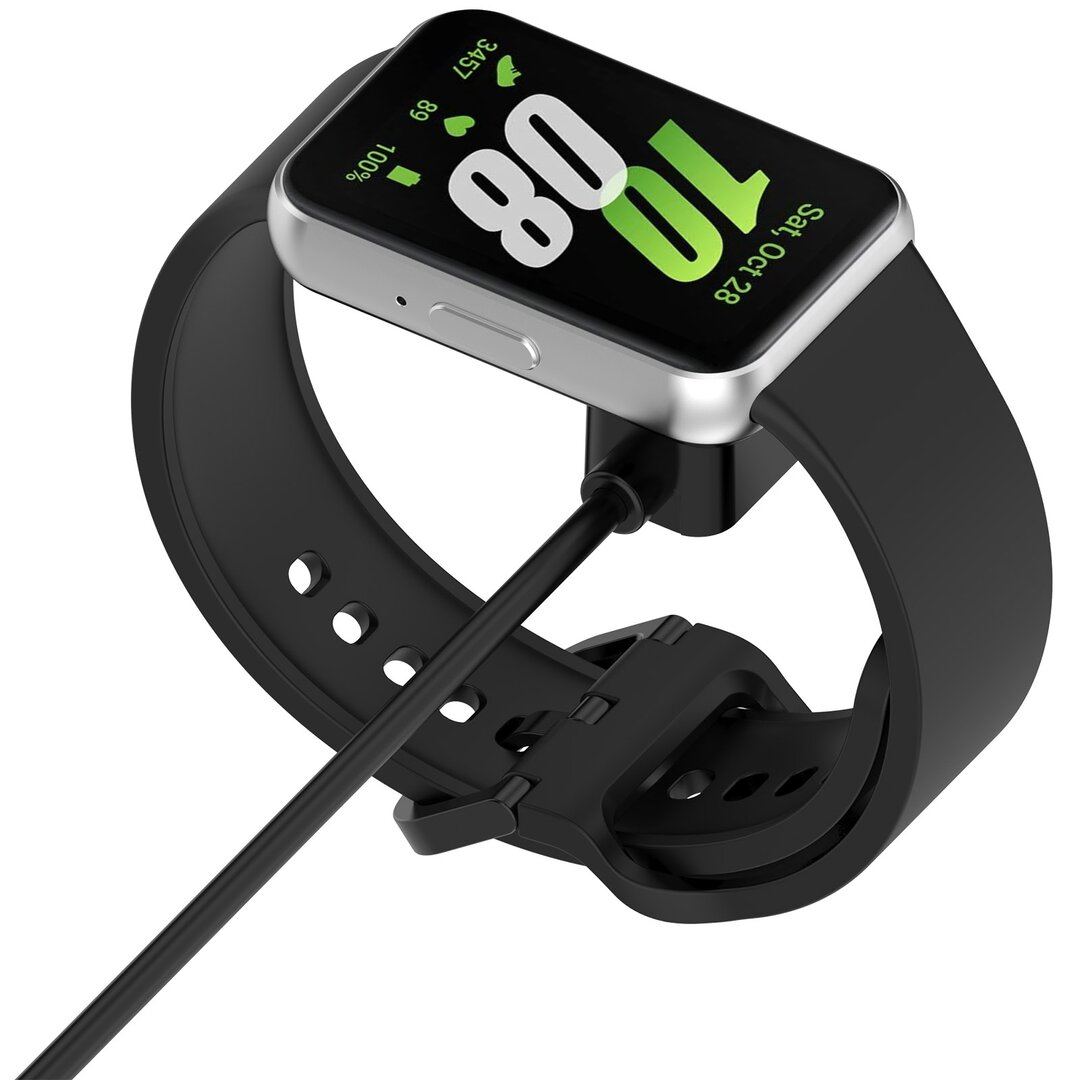 Oplader / Oplaadkabel - Geschikt voor Huawei Watch Fit 4 / 3 / 2 / 1 / Fit New / Fit Mini - Huawei Honor Band - Huawei Band 9 / 8 / 7 / 6 - USB-C aansluiting - 1 meter - Zwart