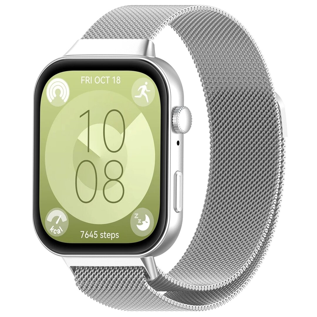 Milanese bandje - Zilver - Huawei Watch Fit 3 / Fit 4
