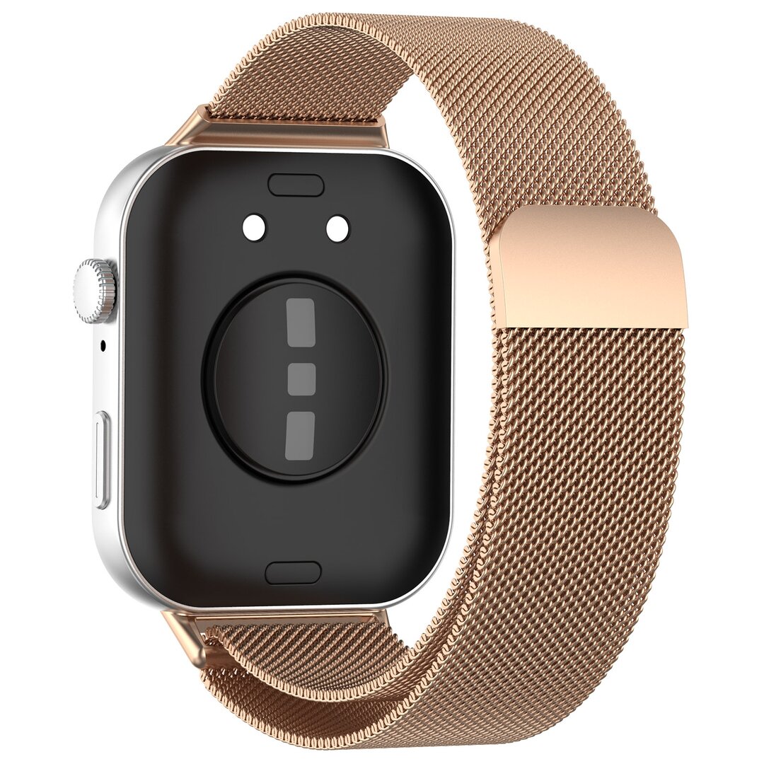 Milanese bandje - Champagne / ros&eacute; goud - Huawei Watch Fit 3 / Fit 4
