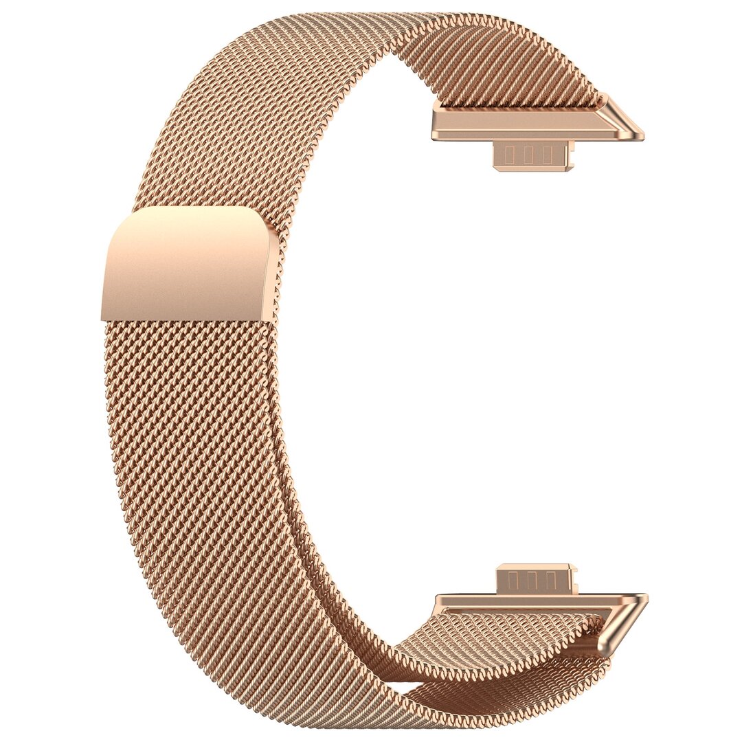 Milanese bandje - Champagne / ros&eacute; goud - Huawei Watch Fit 3 / Fit 4