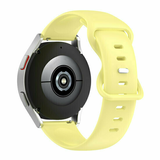 Solid color sportband - Geel - Xiaomi Mi Watch / Xiaomi Watch 2 / Xiaomi Watch S1 / S2 / S3 / S4