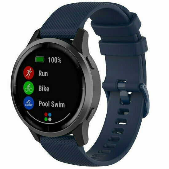 Sportband met motief - Donkerblauw - Xiaomi Mi Watch / Xiaomi Watch 2 / Xiaomi Watch S1 / S2 / S3 / S4