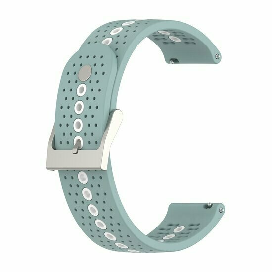 Garmin Forerunner 55 / 165 / 245 / 570 (42mm) / 645 - Dot Pattern bandje - Groenblauw