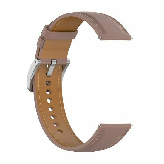 Garmin Forerunner 55 / 70 / 165 / 170 / 245 / 570 (42mm) / 645 - Luxe leren bandje - Oudroze