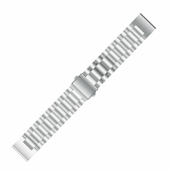 Stalen schakelband - Zilver - Garmin Quatix 8 - 51mm