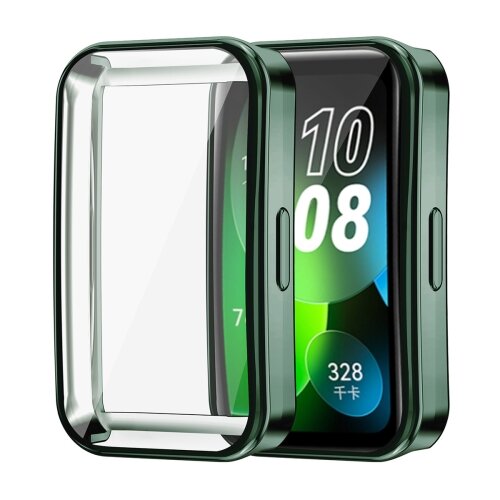 TPU bescherm case - Donkergroen - Huawei Band 10 / 9 / 8