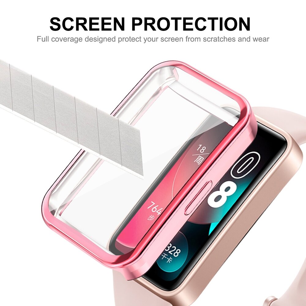 TPU bescherm case - Zwart - Huawei Band 10 / 9 / 8