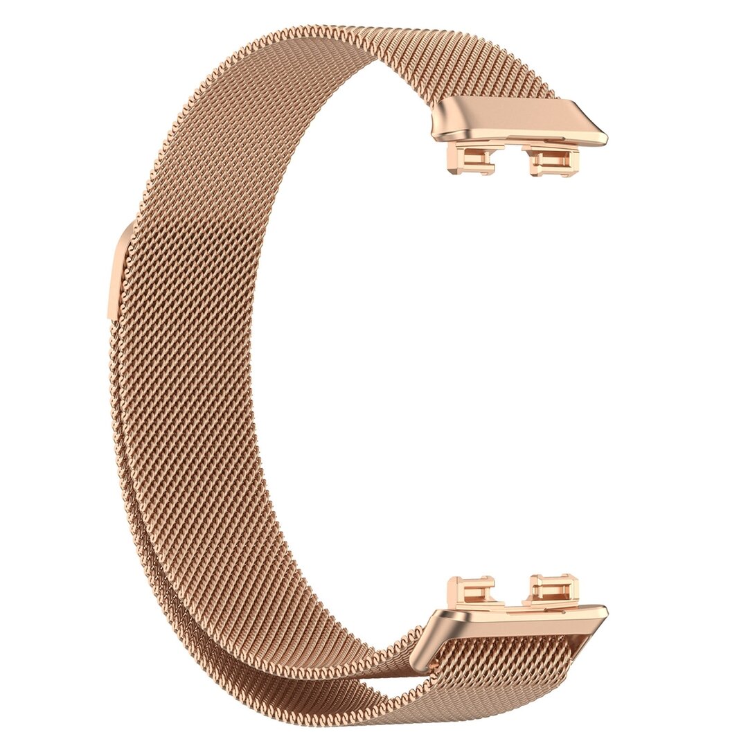 Milanese bandje - Champagne goud - Huawei Band 10 / 9 / 8