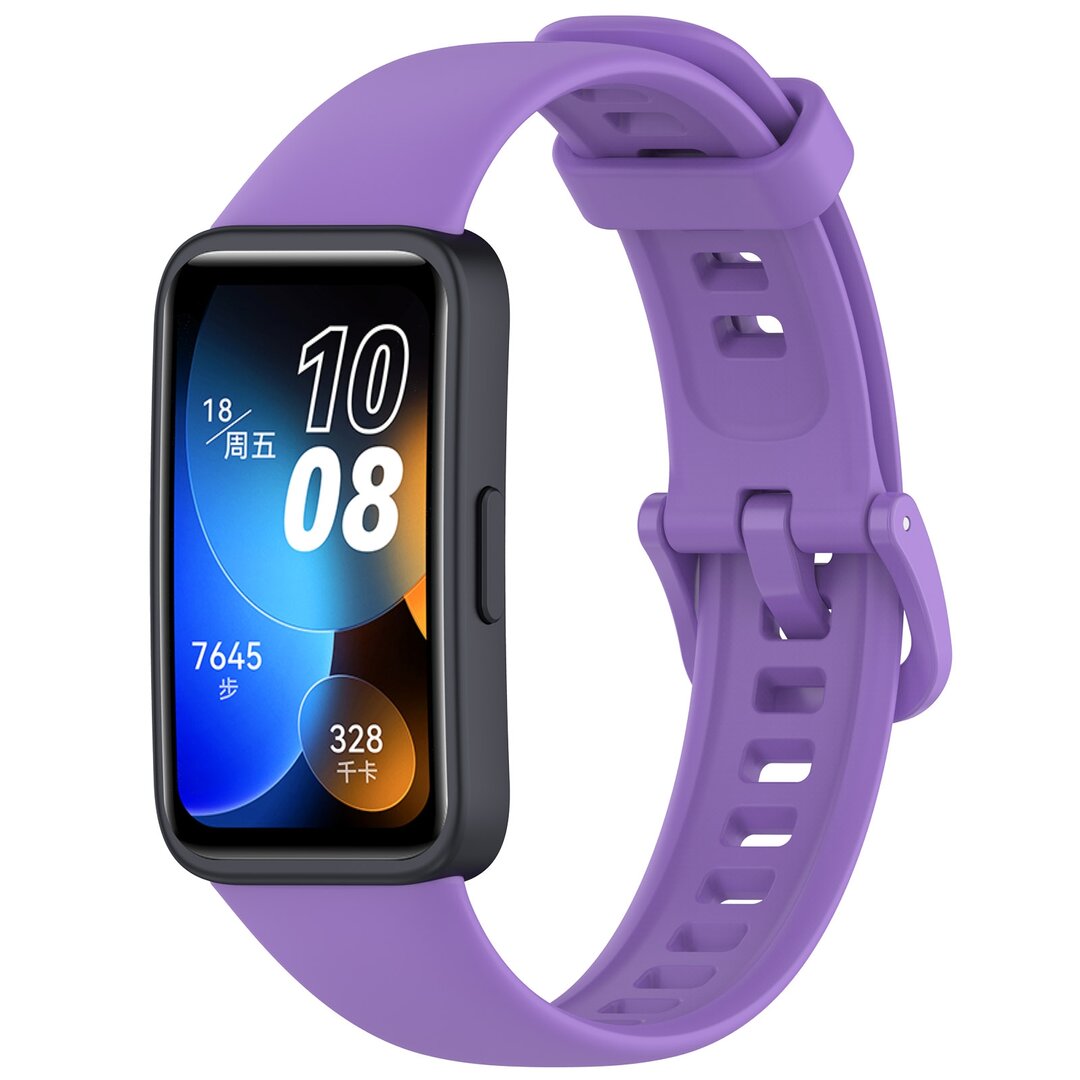 Siliconen bandje met gesp - Paars - Huawei Band 10 / 9 / 8
