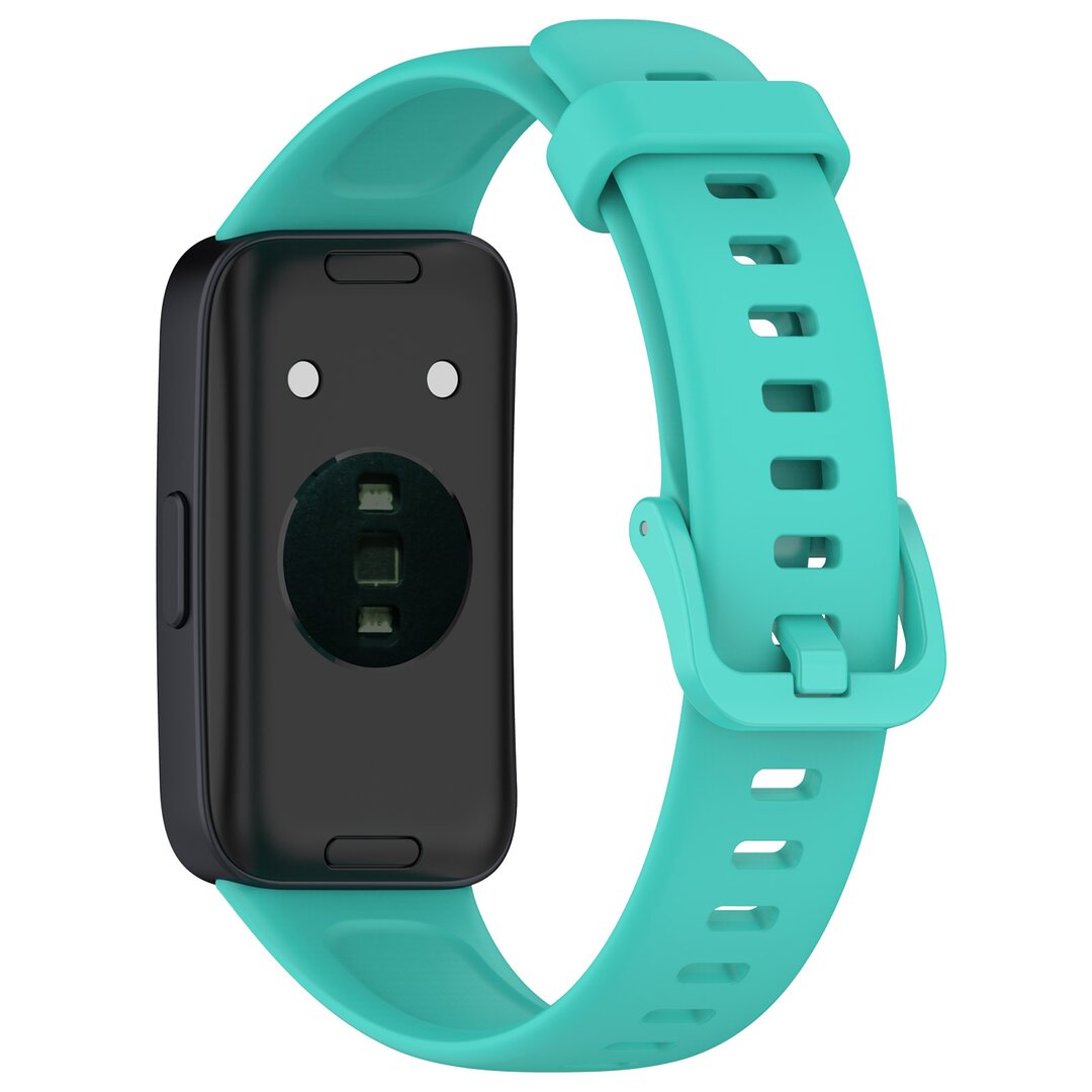 Siliconen bandje met gesp - Turquoise - Huawei Band 10 / 9 / 8