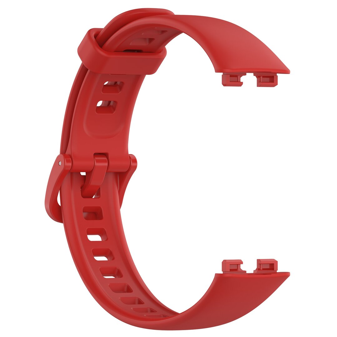 Siliconen bandje met gesp - Rood - Huawei Band 10 / 9 / 8