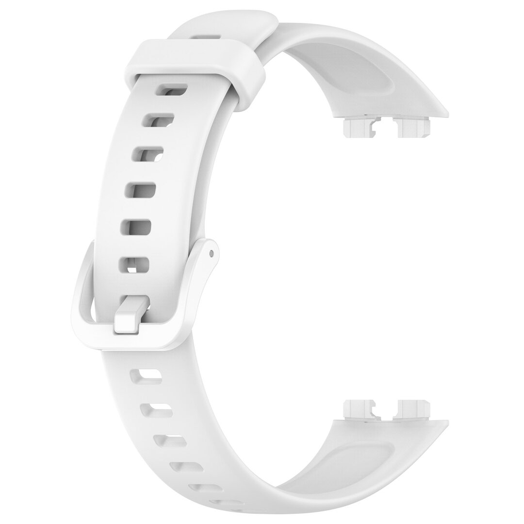 Siliconen bandje met gesp - Wit - Huawei Band 10 / 9 / 8