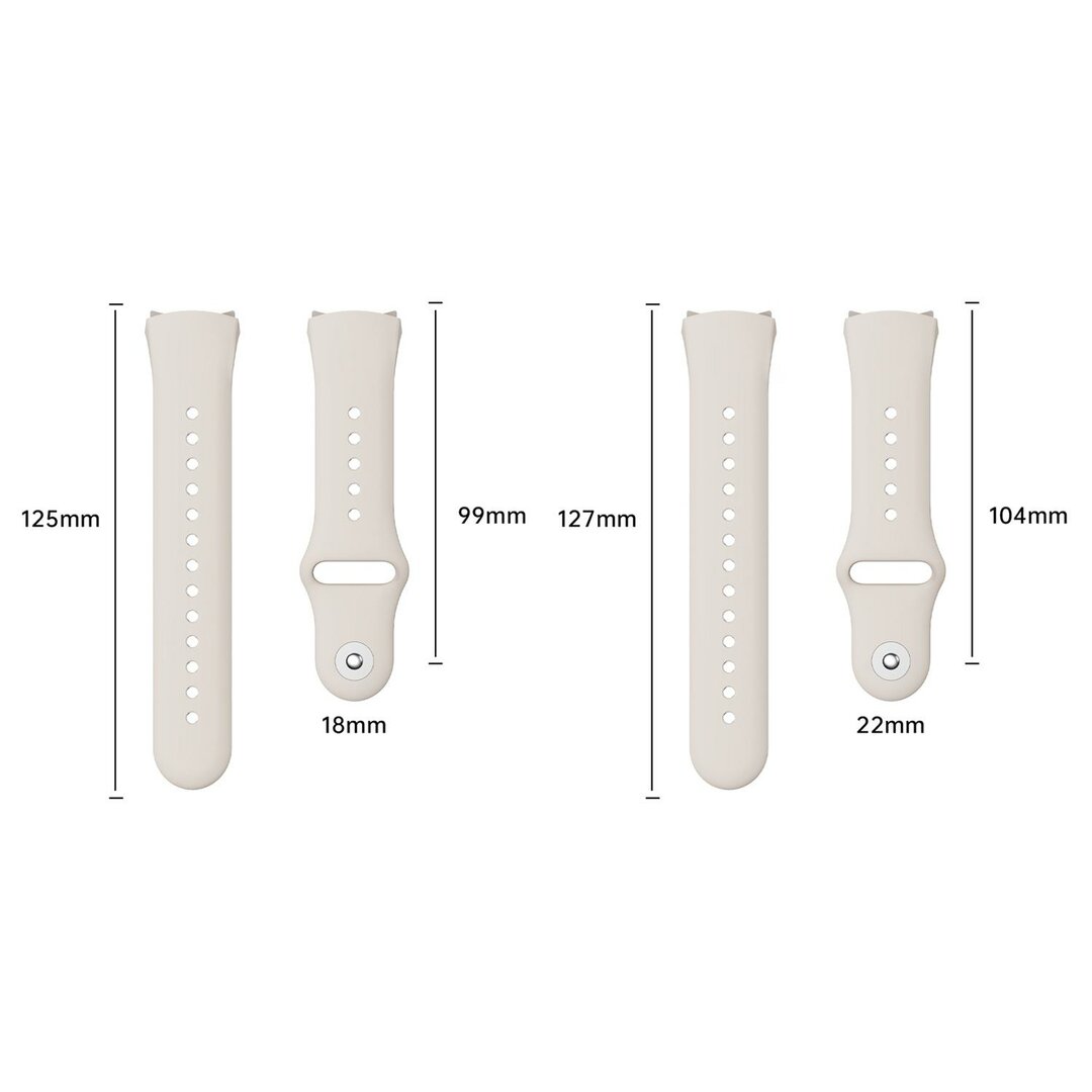 Classic sportbandje 'True Fit' - Zwart - Huawei Watch 5 - 46mm