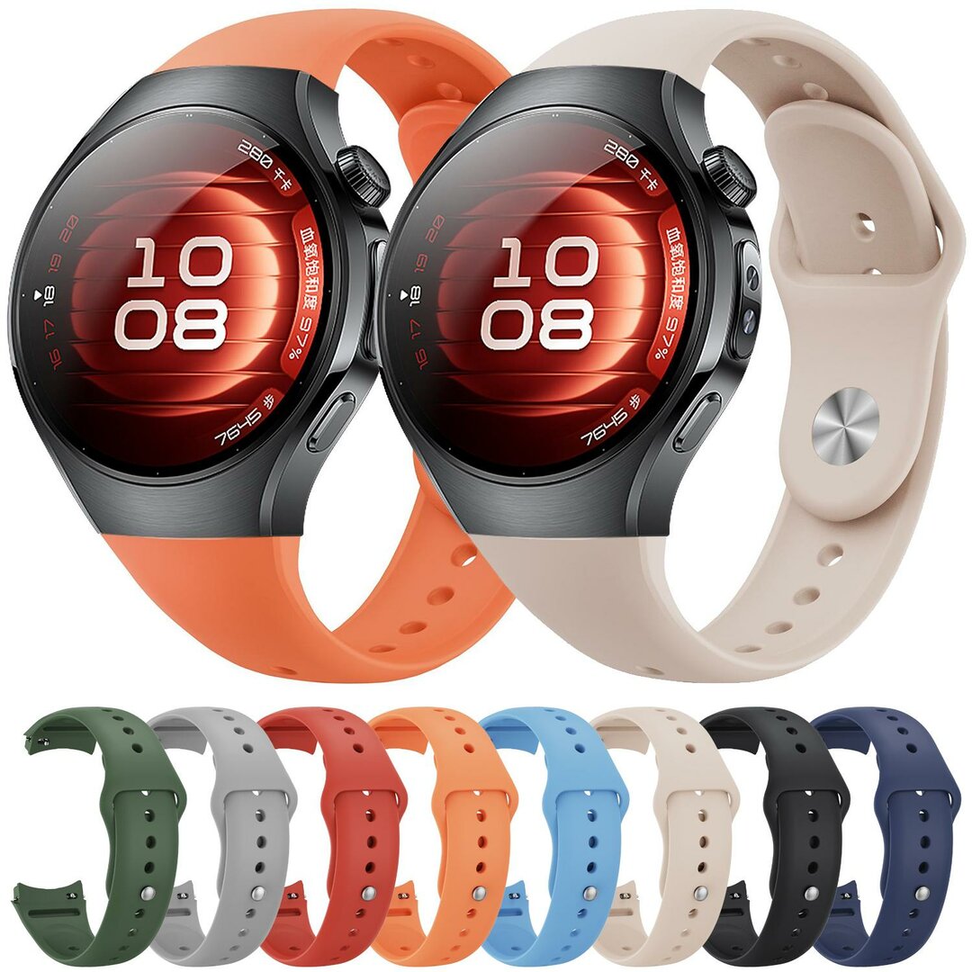 Classic sportbandje 'True Fit' - Donkerblauw - Huawei Watch 5 - 46mm