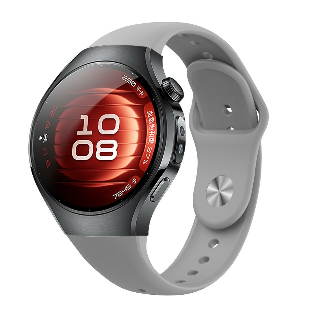 Classic sportbandje 'True Fit' - Grijs - Huawei Watch 5 - 46mm