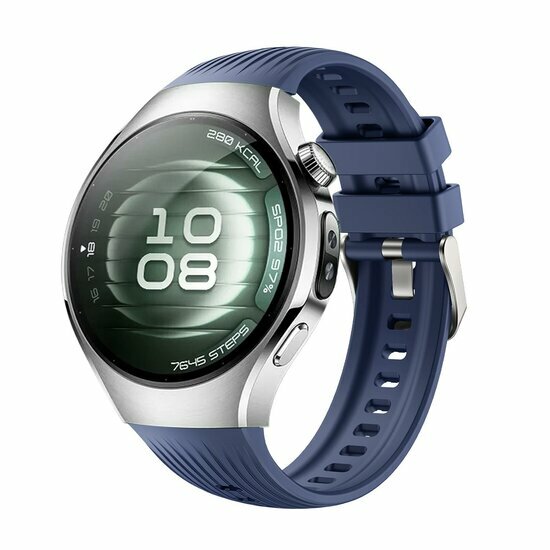 Siliconen bandje 'True Fit' - Donkerblauw - Huawei Watch 5 - 42mm