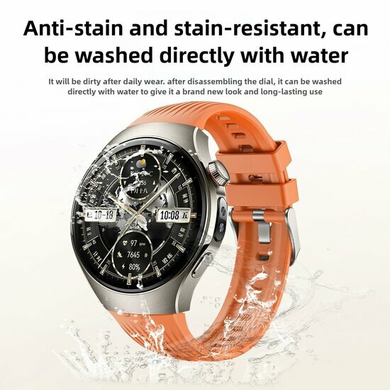Siliconen bandje 'True Fit' - Rood - Huawei Watch 5 - 42mm