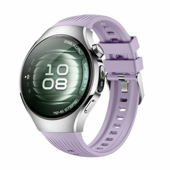 Siliconen bandje 'True Fit' - Paars - Huawei Watch 5 - 42mm