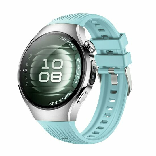 Siliconen bandje 'True Fit' - Turquoise - Huawei Watch 5 - 42mm