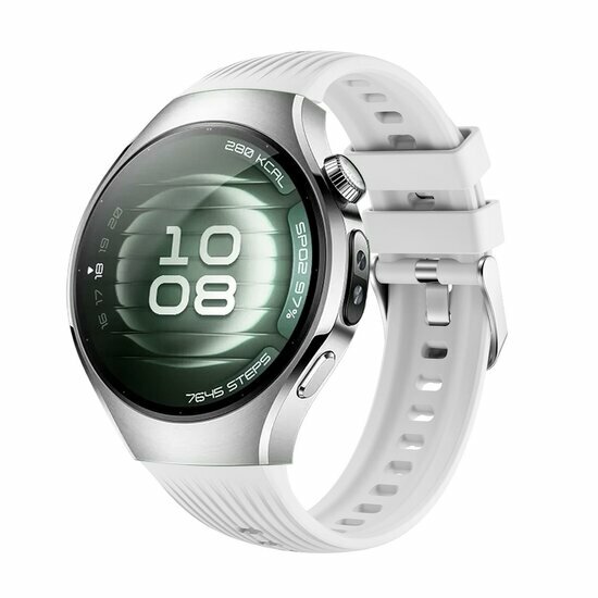 Siliconen bandje 'True Fit' - Wit - Huawei Watch 5 - 42mm