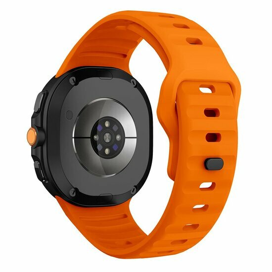 Wave siliconen band - Oranje - Samsung Galaxy Watch 8 Classic - 46mm