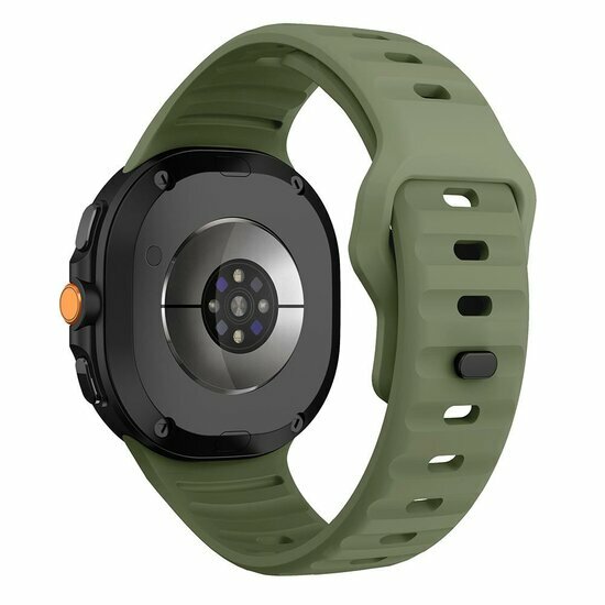 Wave siliconen band - Donkergroen - Samsung Galaxy Watch 8 Classic - 46mm