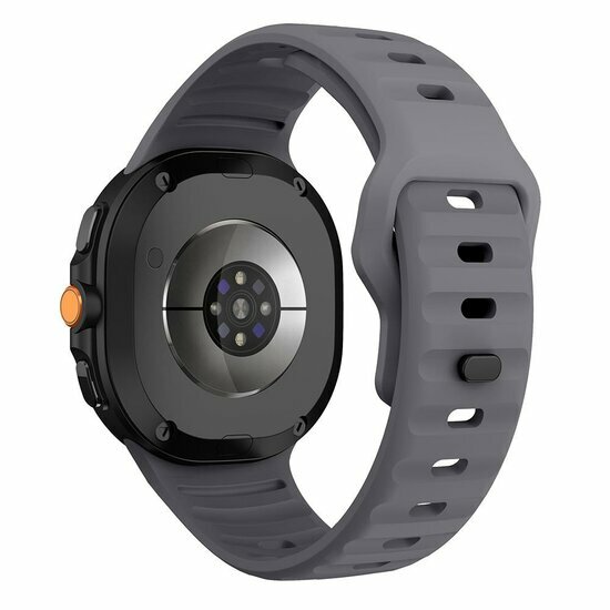 Wave siliconen band - Grijs - Samsung Galaxy Watch 8 Classic - 46mm