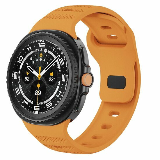 Wave met motief siliconen band - Oranje - Samsung Galaxy Watch 8 Classic - 46mm