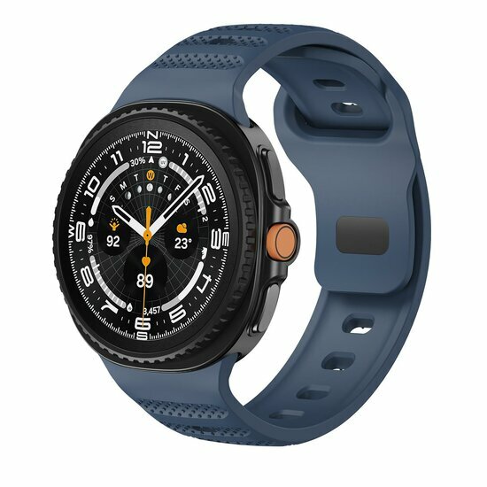 Wave met motief siliconen band - Donkerblauw - Samsung Galaxy Watch 8 Classic - 46mm