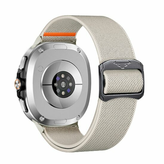 Nylon Loop bandje - Starlight - Samsung Galaxy Watch 8 Classic - 46mm