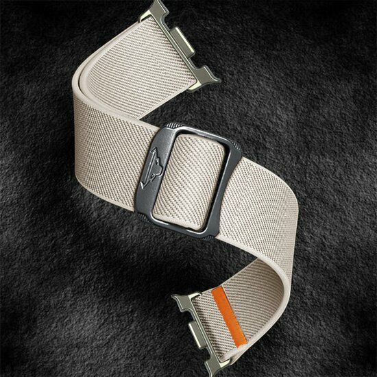 Nylon Loop bandje - Starlight - Samsung Galaxy Watch 8 Classic - 46mm