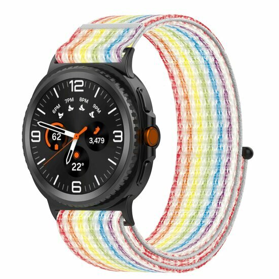 Sportloop nylon bandje - Multicolor - Samsung Galaxy Watch 8 Classic - 46mm