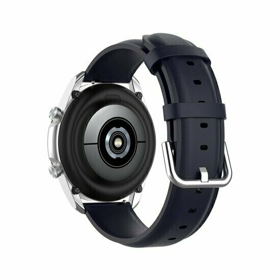 Garmin Vivoactive 4 / 4L - Classic leren bandje - Donkerblauw