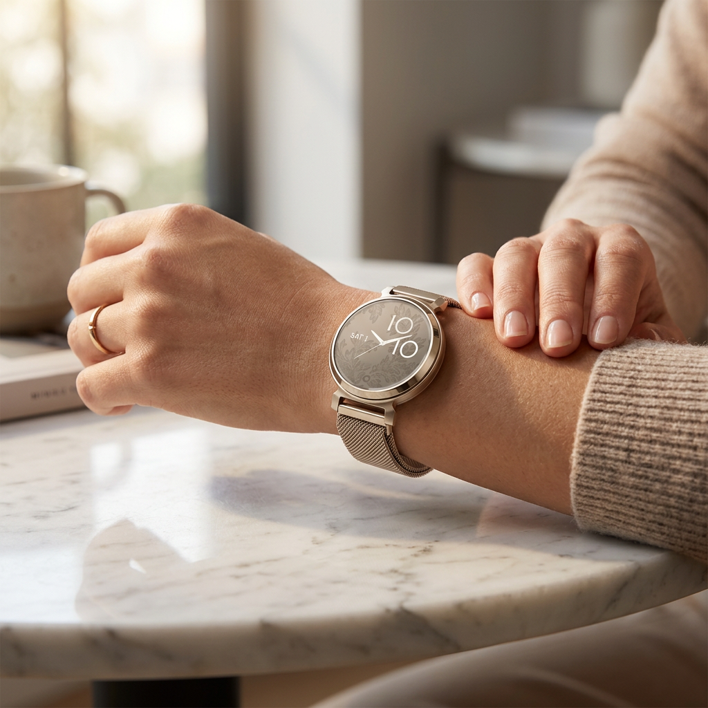 Milanese bandje - Vintage goud - Garmin Lily 2