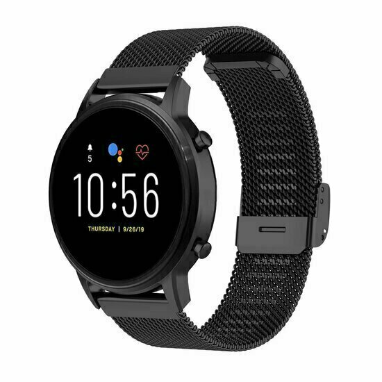 Garmin Vivomove 3 / HR / Luxe / Sport / Style / Trend - Milanese bandje met klemsluiting - Zwart