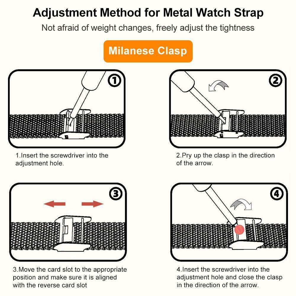 Milanese bandje met klemsluiting - Goud - Garmin Lily 2