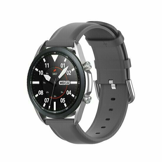 Garmin Venu 4 - 45mm - Classic leren bandje - Grijs