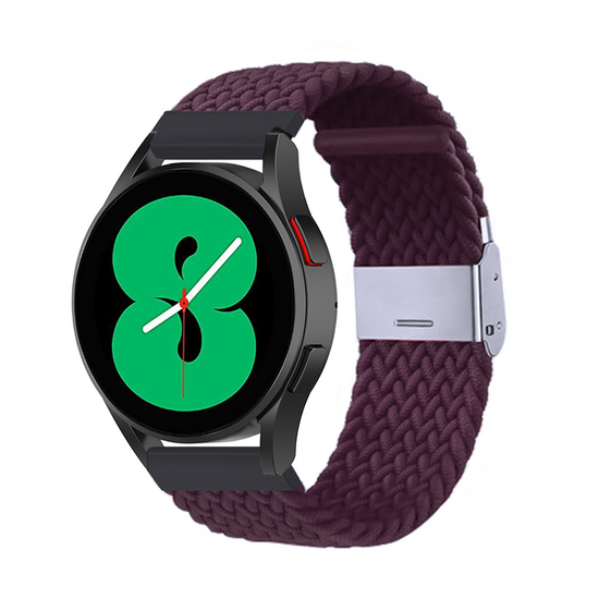 Garmin Venu 4 - 45mm - Braided nylon bandje - Donkerpaars