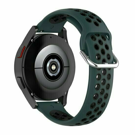 Garmin Venu 4 - 45mm - Siliconen sportbandje met gesp - Donkergroen + zwart