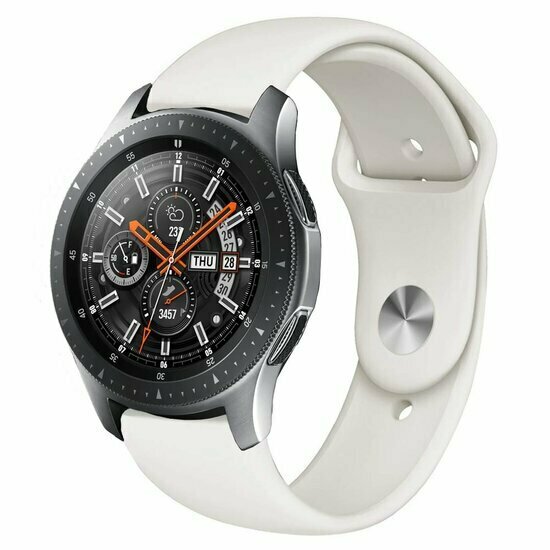 Garmin Venu 4 - 45mm - Rubberen sportband - Roomwit