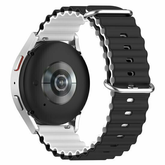 Garmin Venu 4 - 45mm - Ocean Style bandje - Zwart / wit