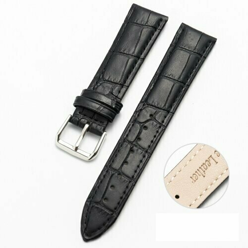 Garmin Venu 4 - 41mm - Crocodile leren bandje - Zwart