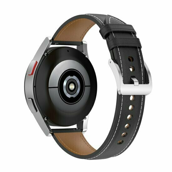 Luxe leren bandje - Zwart - Huawei Watch GT 6 / GT 6 pro - 46mm