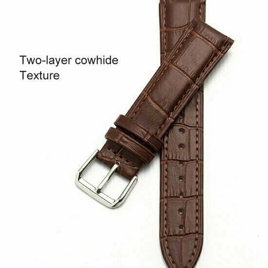 Crocodile leren bandje - Bruin - Huawei Watch GT 6 / GT 6 pro - 46mm