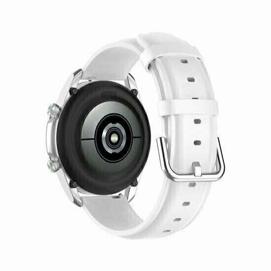 Classic leren bandje - Wit - Huawei Watch GT 6 / GT 6 pro - 46mm