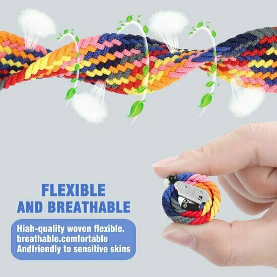 Braided nylon bandje - Geel / oranje - Huawei Watch GT 6 / GT 6 pro - 46mm